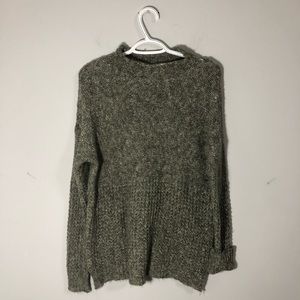 American Eagle green cowl neck sweater